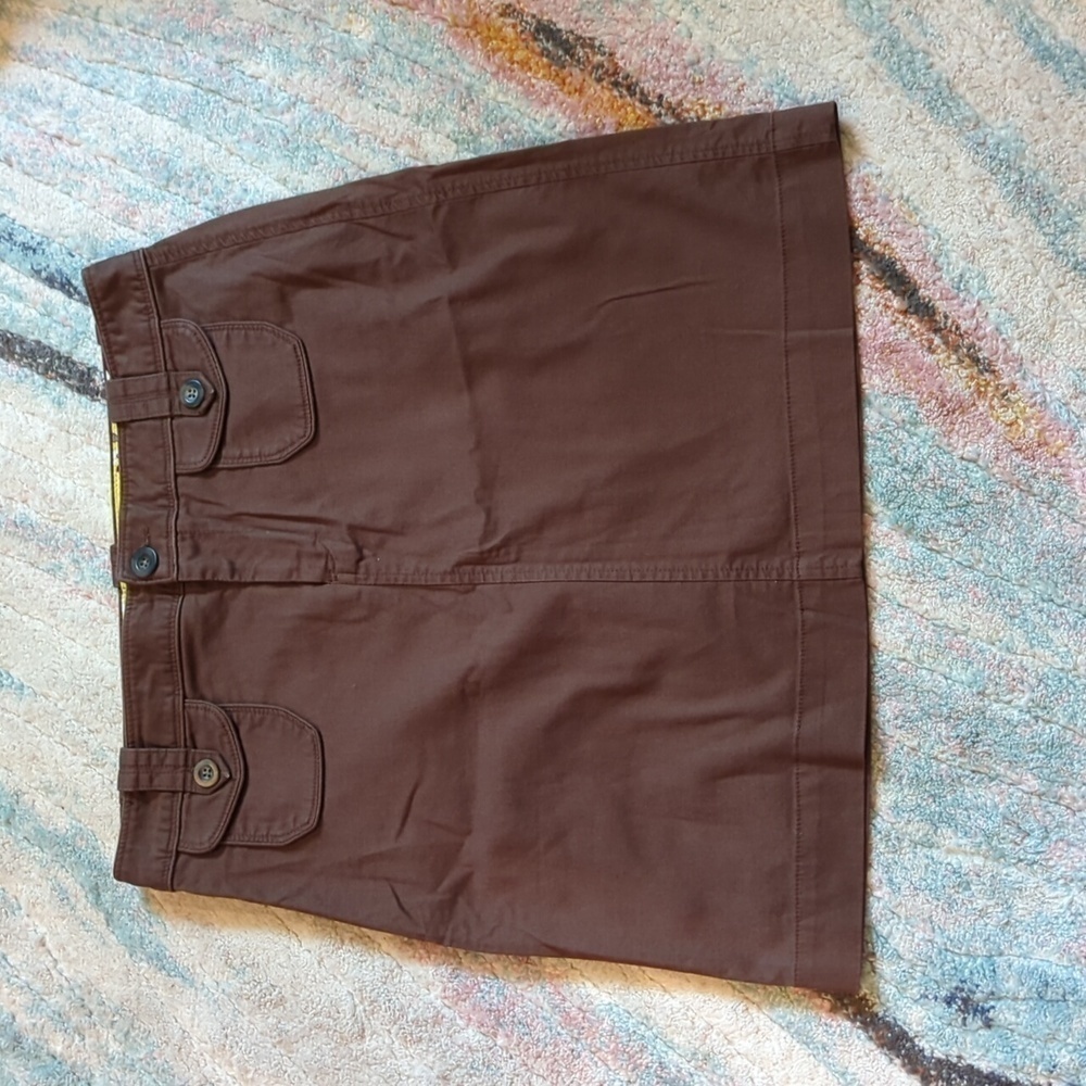 Y2K Old Navy Corduroy Brown Mini Skirt Indie Granola Goblin Preppy Festival